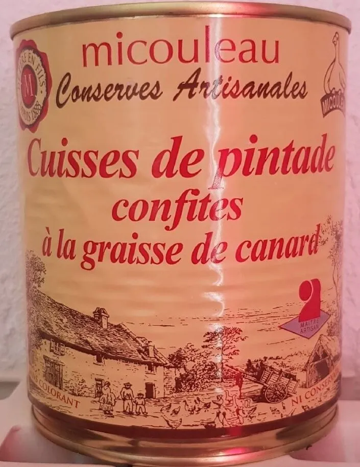 Cuisses de pintade confites