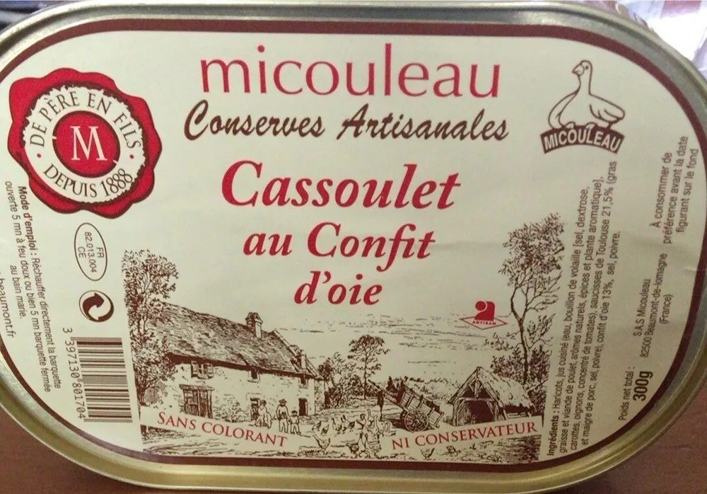 Cassoulet au confit d’oie