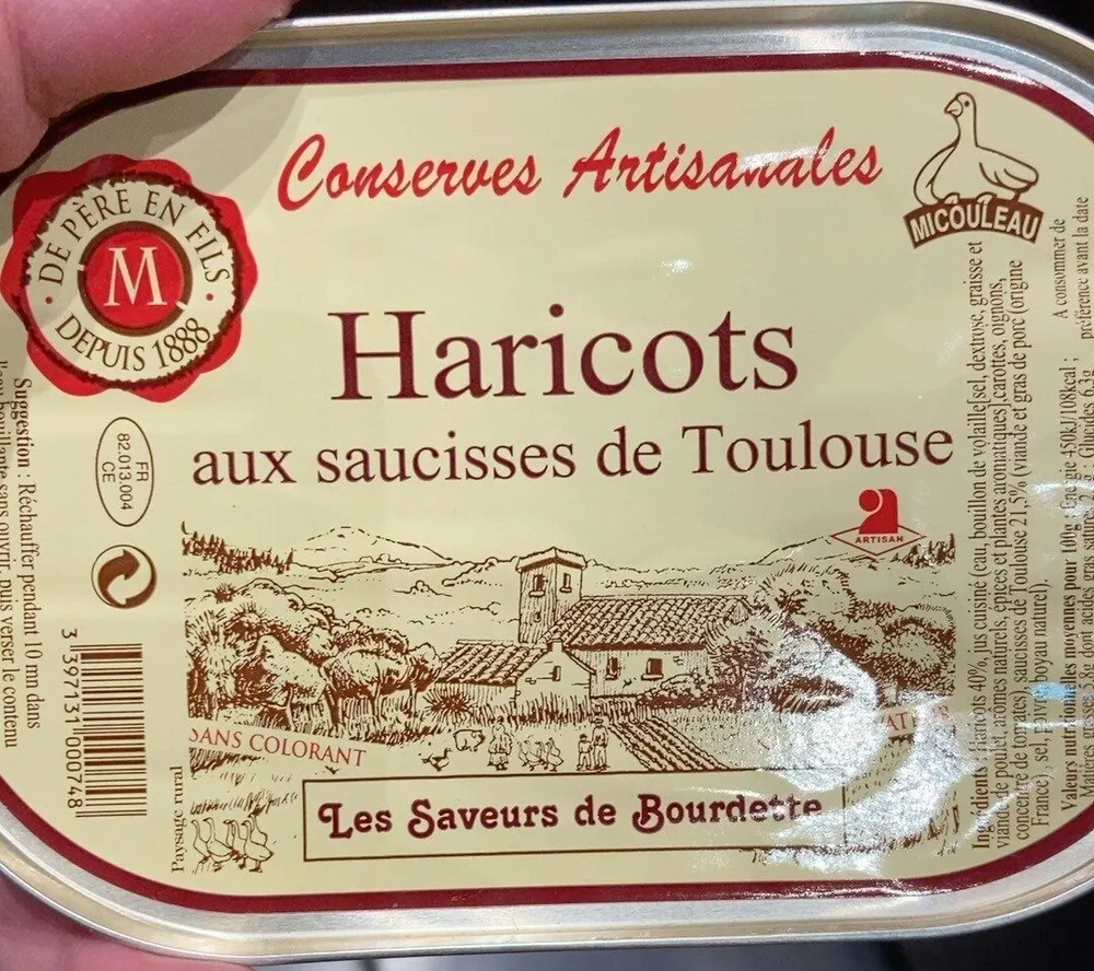 Haricots aux saucisses de Toulouse