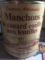 Manchons de canard confits aux lentilles