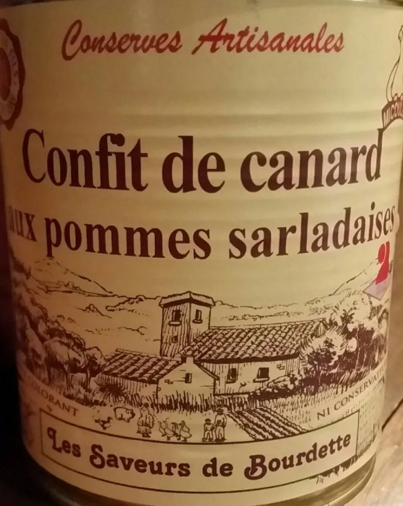 Confit de canard aux pommes salardaises