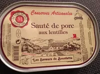 Sauté de porc au lentilles
