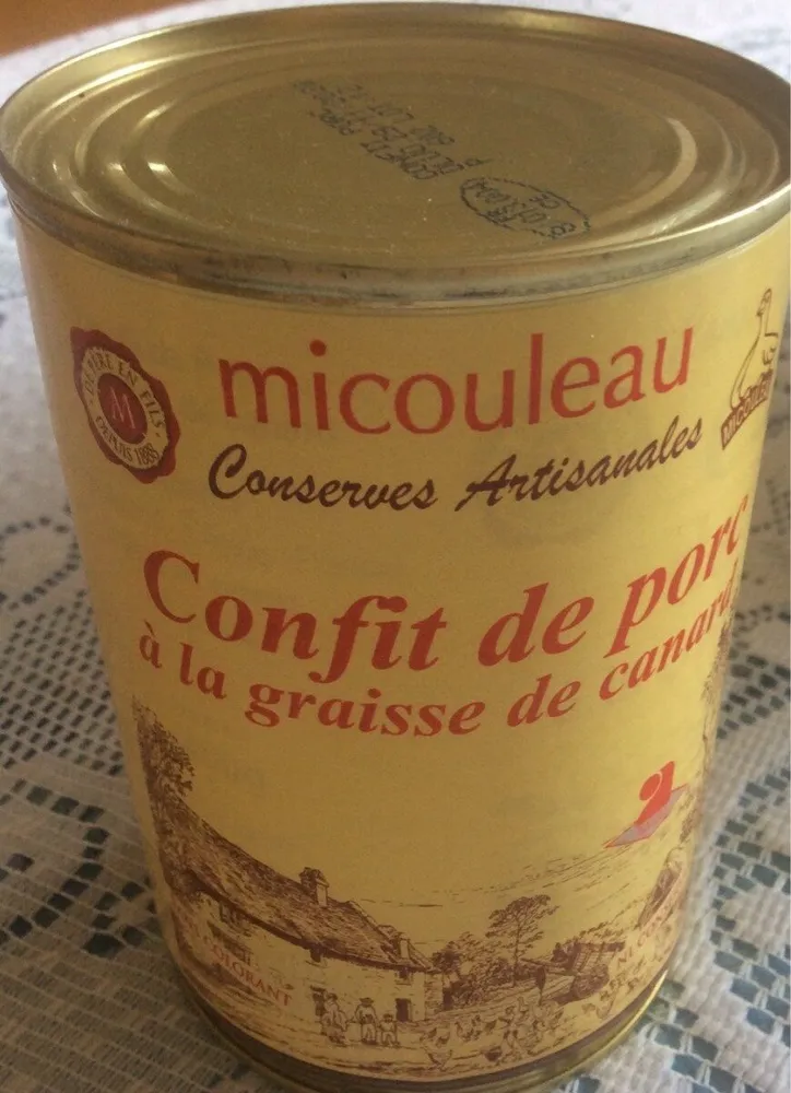 Confit de porc à la graisse de canard
