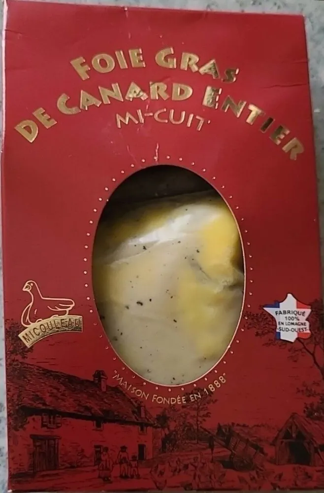 Foie gras de canard entier mi-cuit