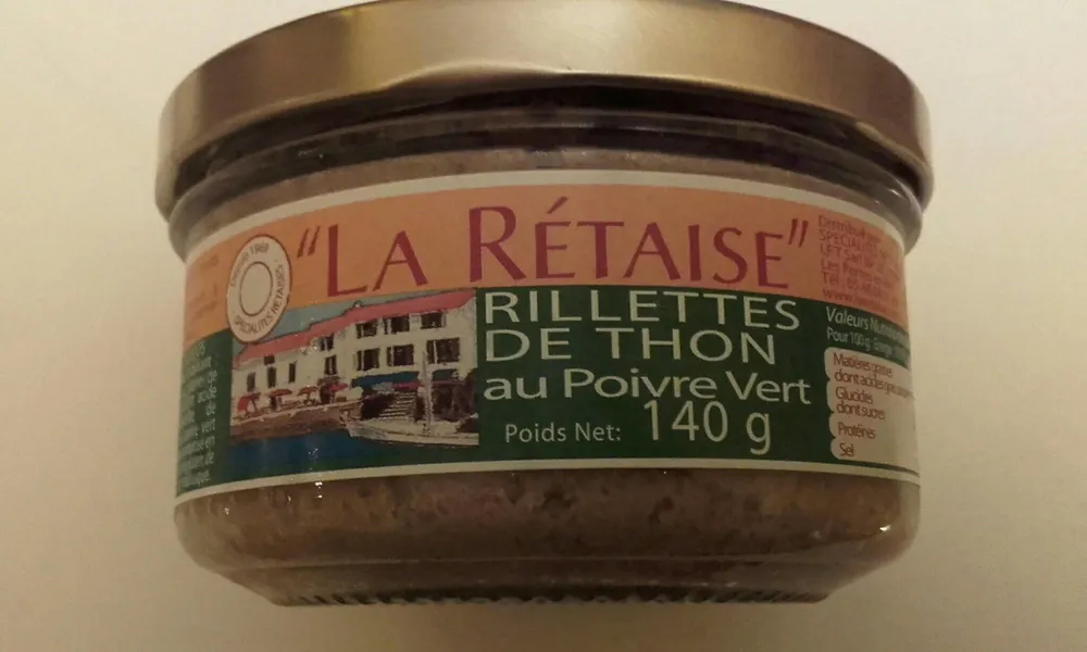 Rillettes de thon au poivre vert
