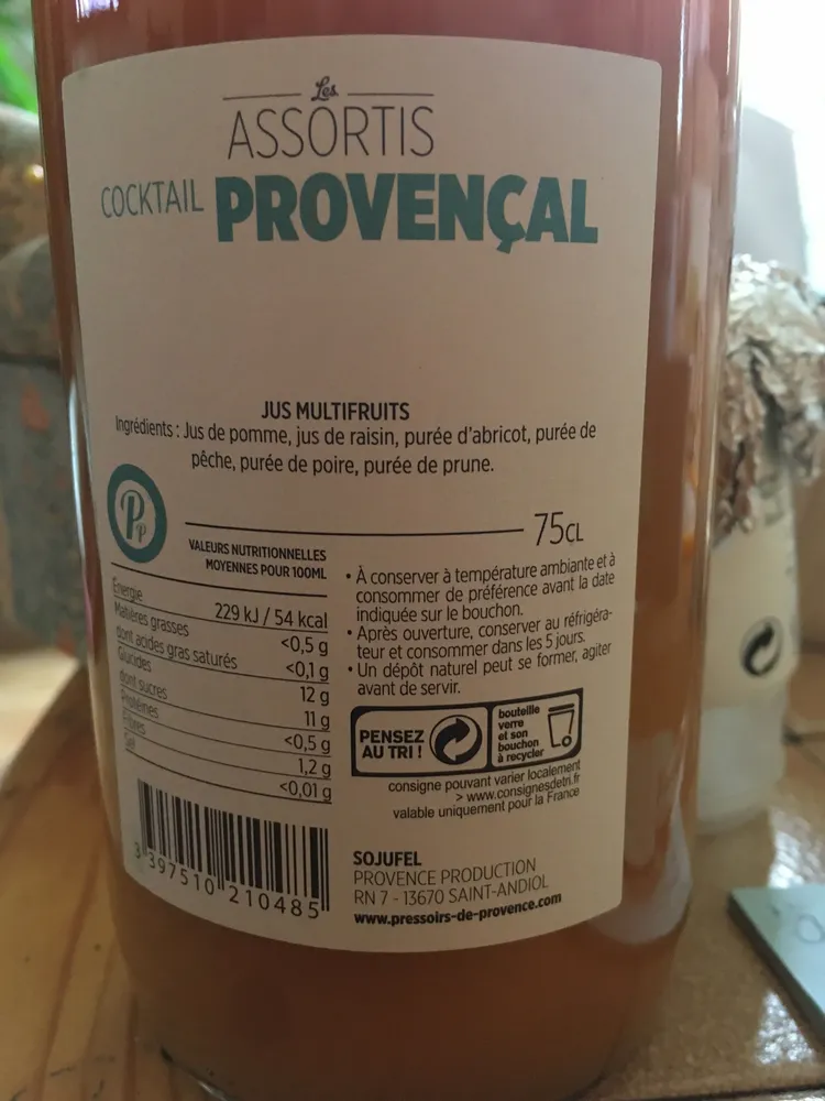 Jus multifruit