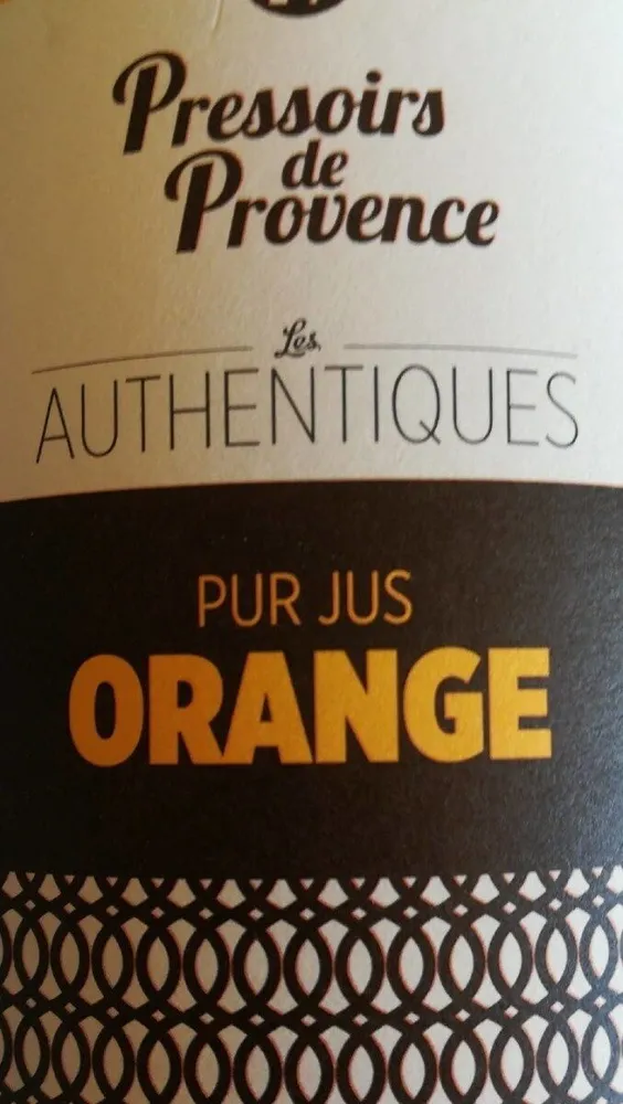 Pur jus d'orange