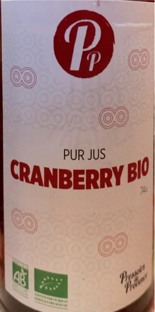 Pur jus Cranberry bio