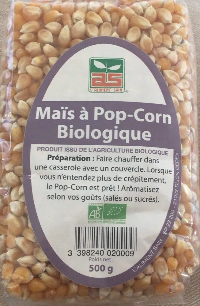 Maïs a pop-corn biologique