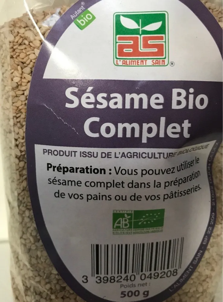 Sésame bio complet