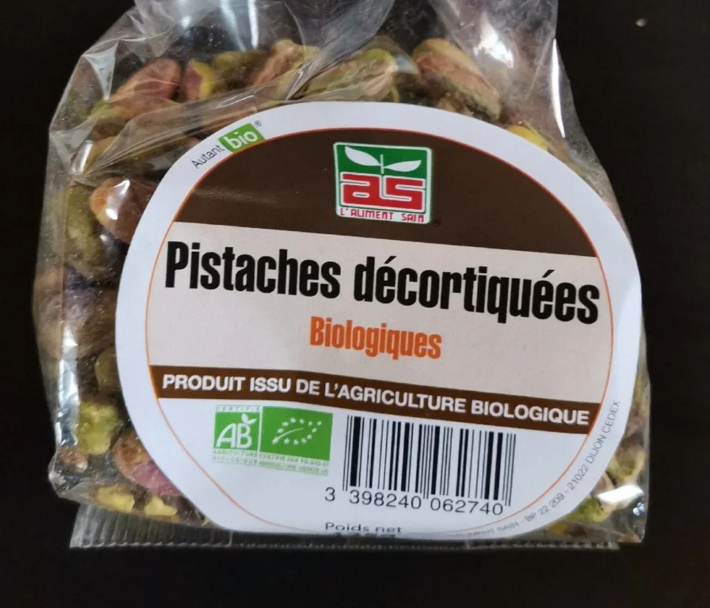 Pistaches décortiquées