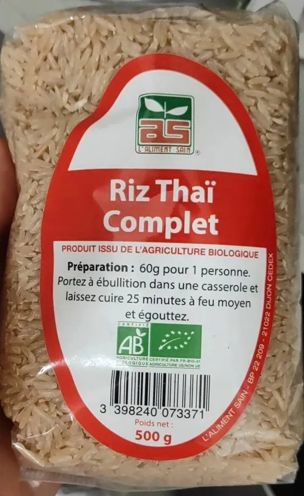 Riz thaï complet