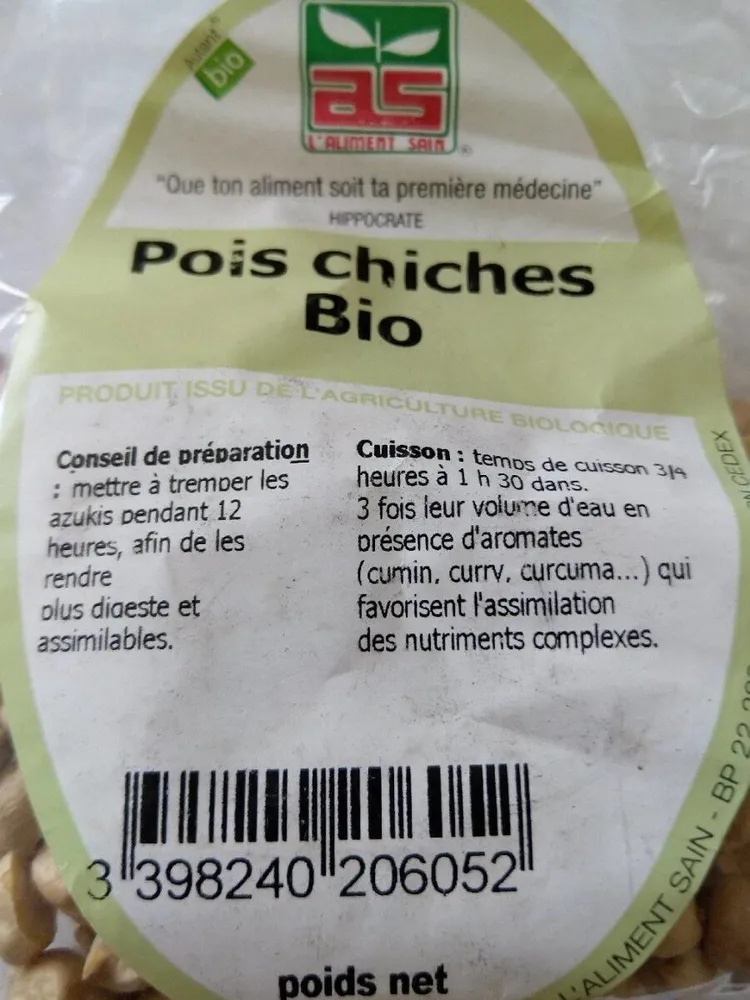 Pois Chiche Bio