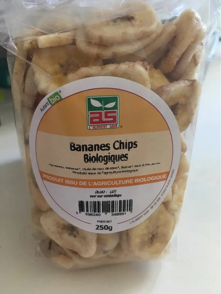 Banane chips bio