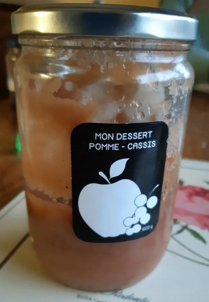 Mon dessert pomme-cassis