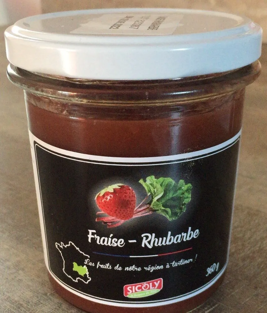 Confiture fraise-rhubarbe