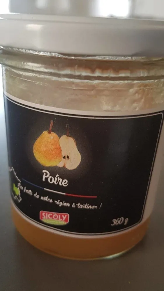 Préparation de fruits à la poire