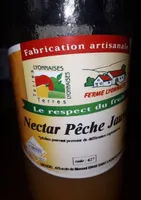 Nectar pêche jaune jus de fruits