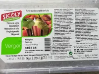 Purée sucrée surgelée Pêche de vigne