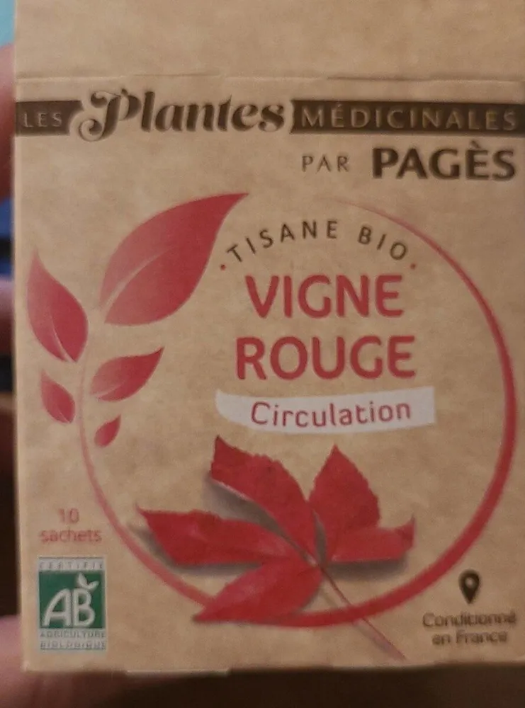 Tisane bio vigne rouge