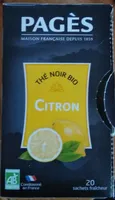 Thé noir bio citron