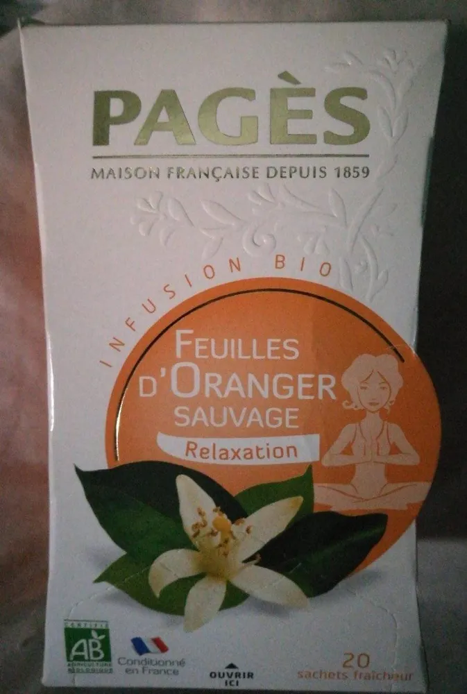 Infusion feuilles d'oranger sauvage