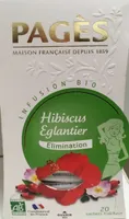 Infusion bio hibiscus eglantier
