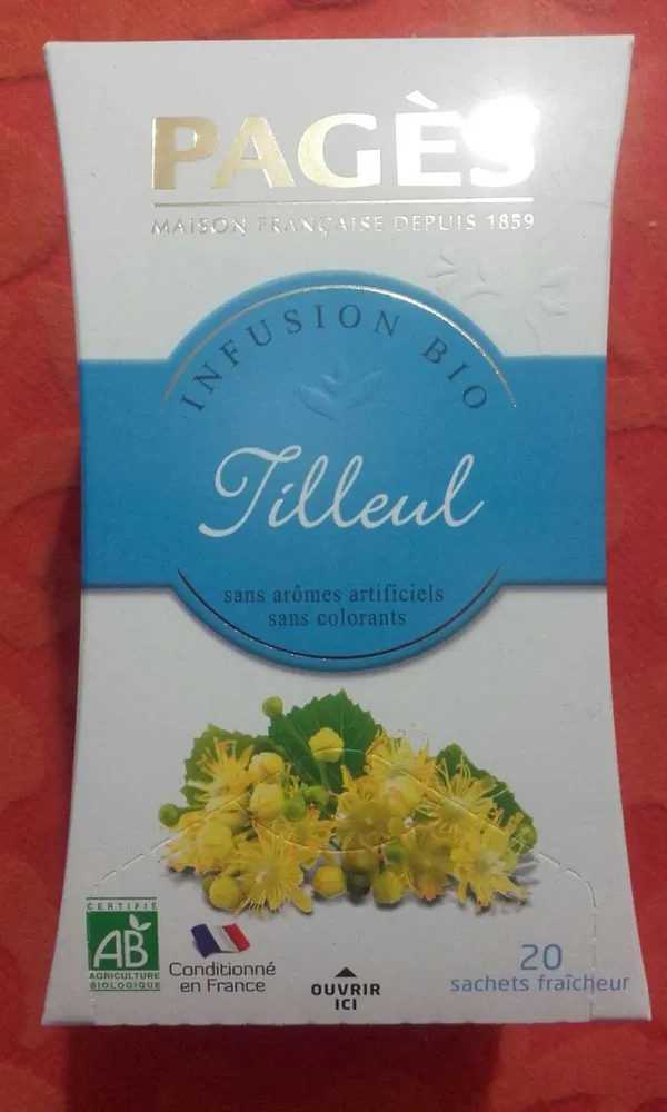 Infusion bio Tilleul