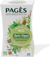 INFUSION APRES REPAS BIO menthe verveine anis badiane