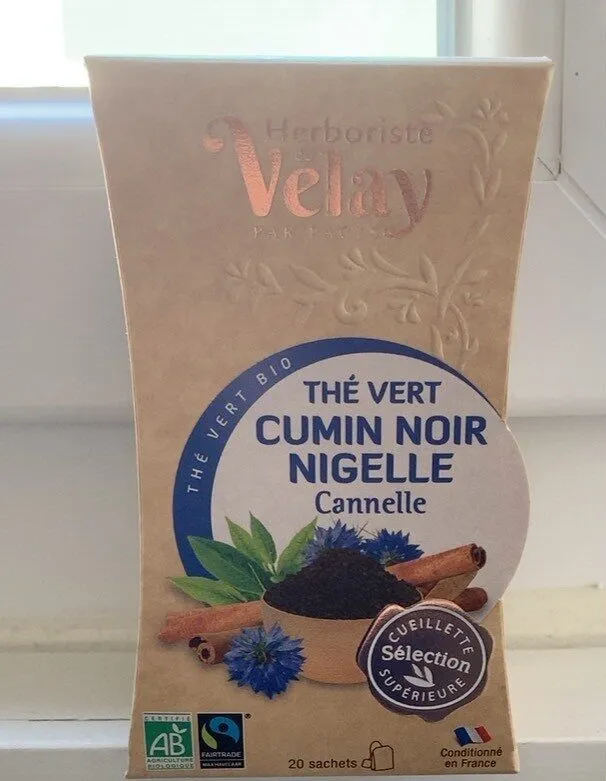 Thé vert Cumin noir Nigelle Cannelle