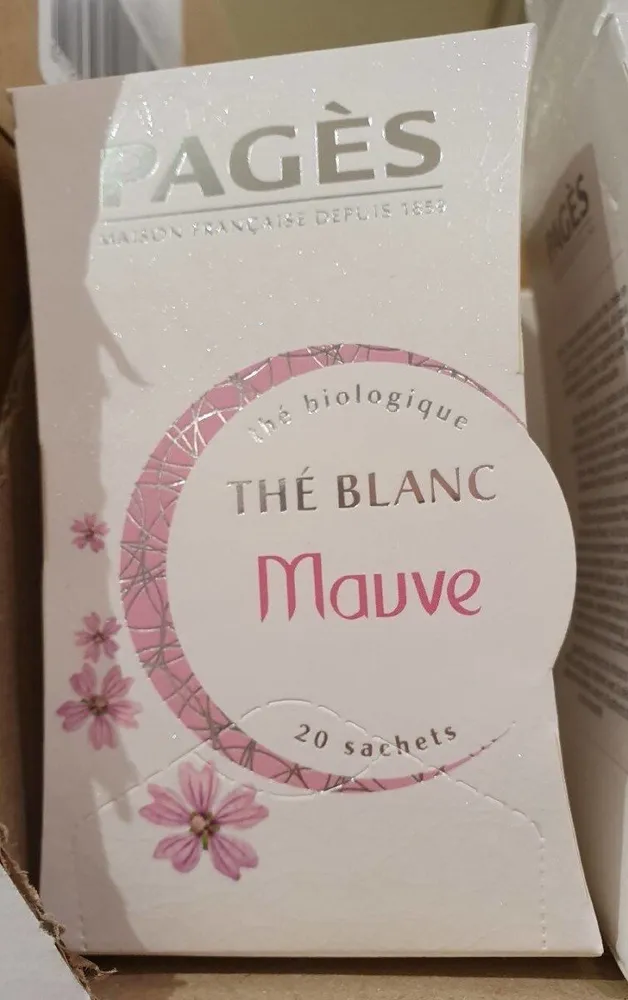 Thé blanc mauve