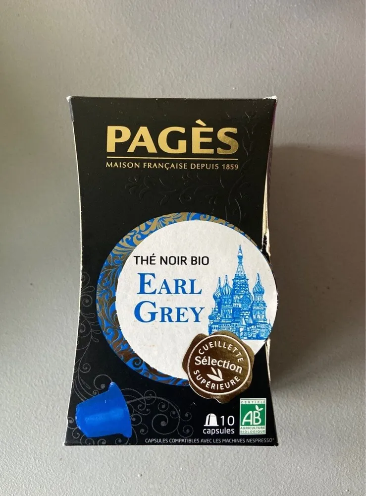 Thé noir Bio Earl grey