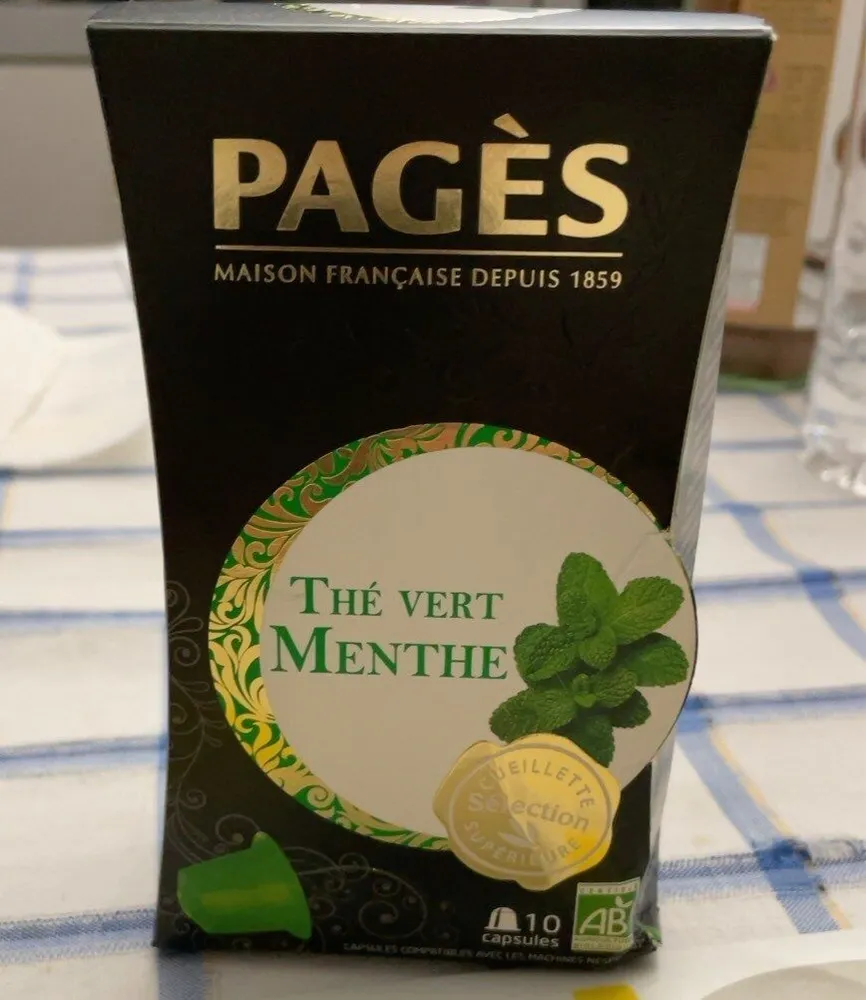 Thé vert Menthe