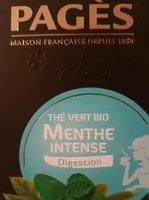 Thé vert bio menthe intense