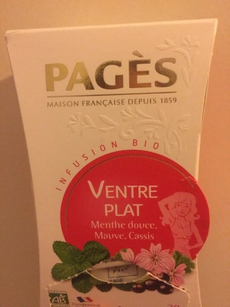 Infusion bio PAGES ventre plat
