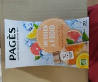 Infusion bio glacée saveur yuzu pamplemousse