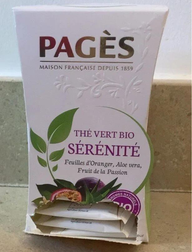Thé vert bio Sérénité