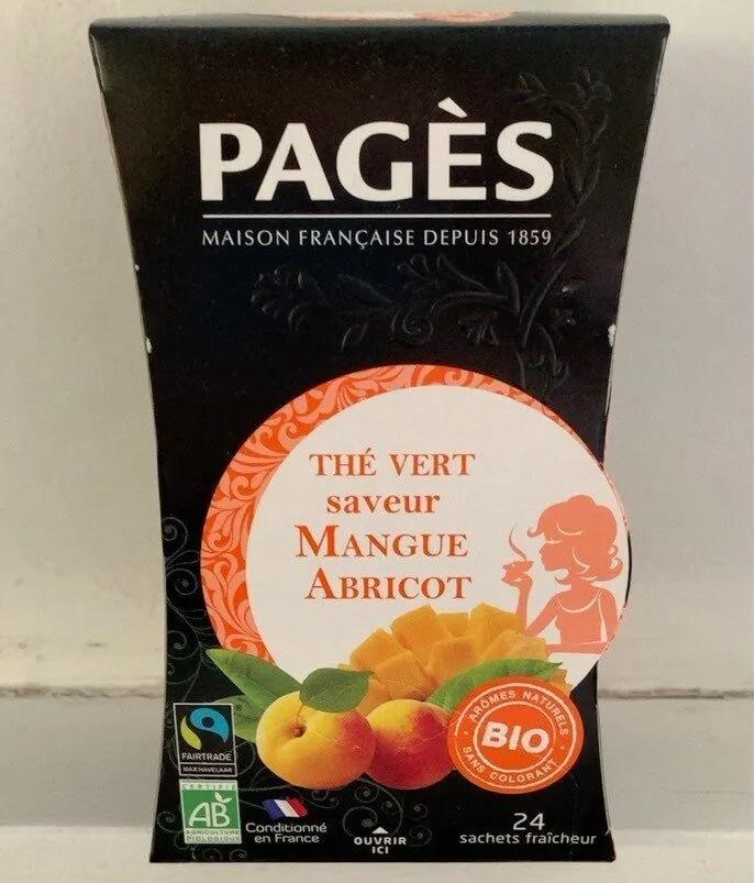 Thé vert saveur Mangue Abricot
