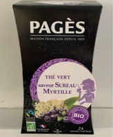 Thé vert saveur Sureau Myrtille