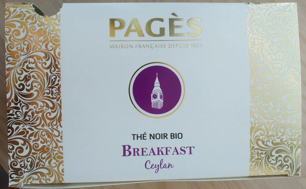 Thé noir bio breakfast Ceylan