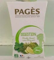 Tisane Digestion Menthe Fenouil saveur Citron vert