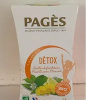 Tisane Détox feuilles Framboisier Pissenlit saveur Citron vert