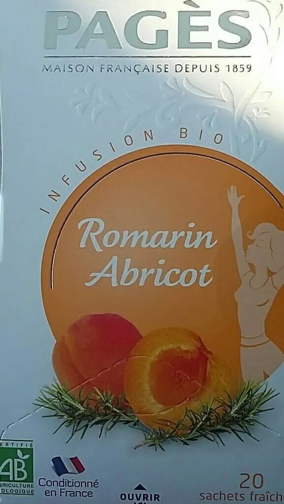 Infusion romarin abricot