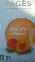Infusion romarin abricot