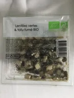 Lentilles vertes & tofu fumé bio