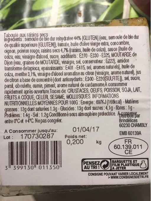 TABOULE POT 200G