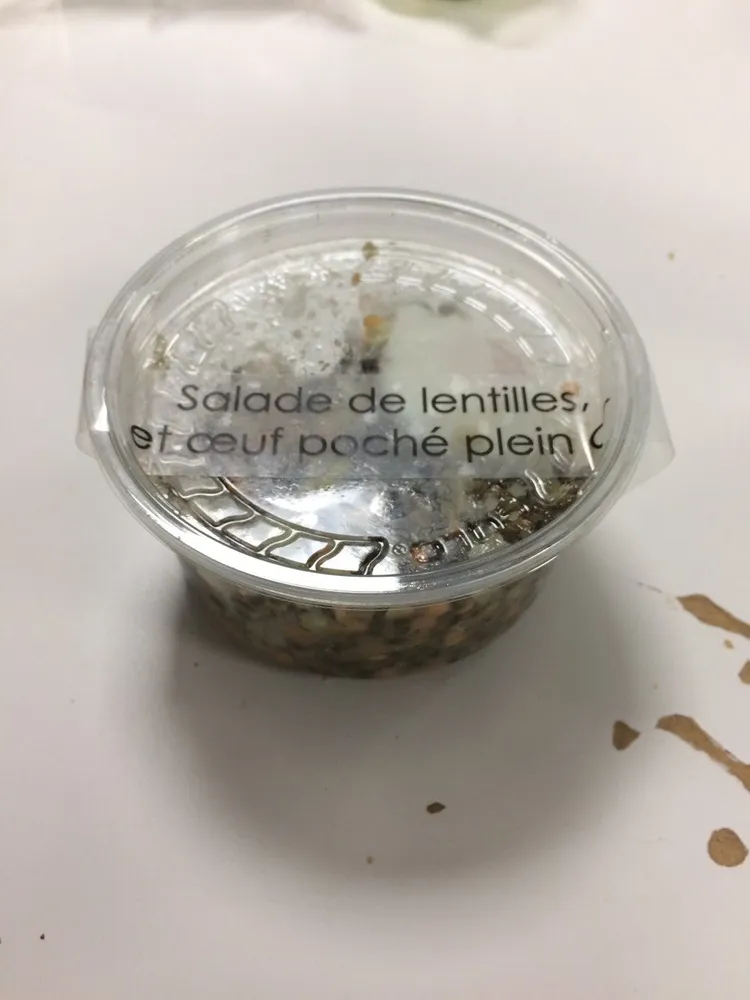 Salade de lentille / oeuf poché