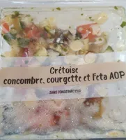 Salade Crétoise AOP, concombre, courgette et Feta