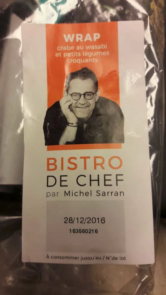 Wrap - crabe au wasabi et petits légumes croquants
