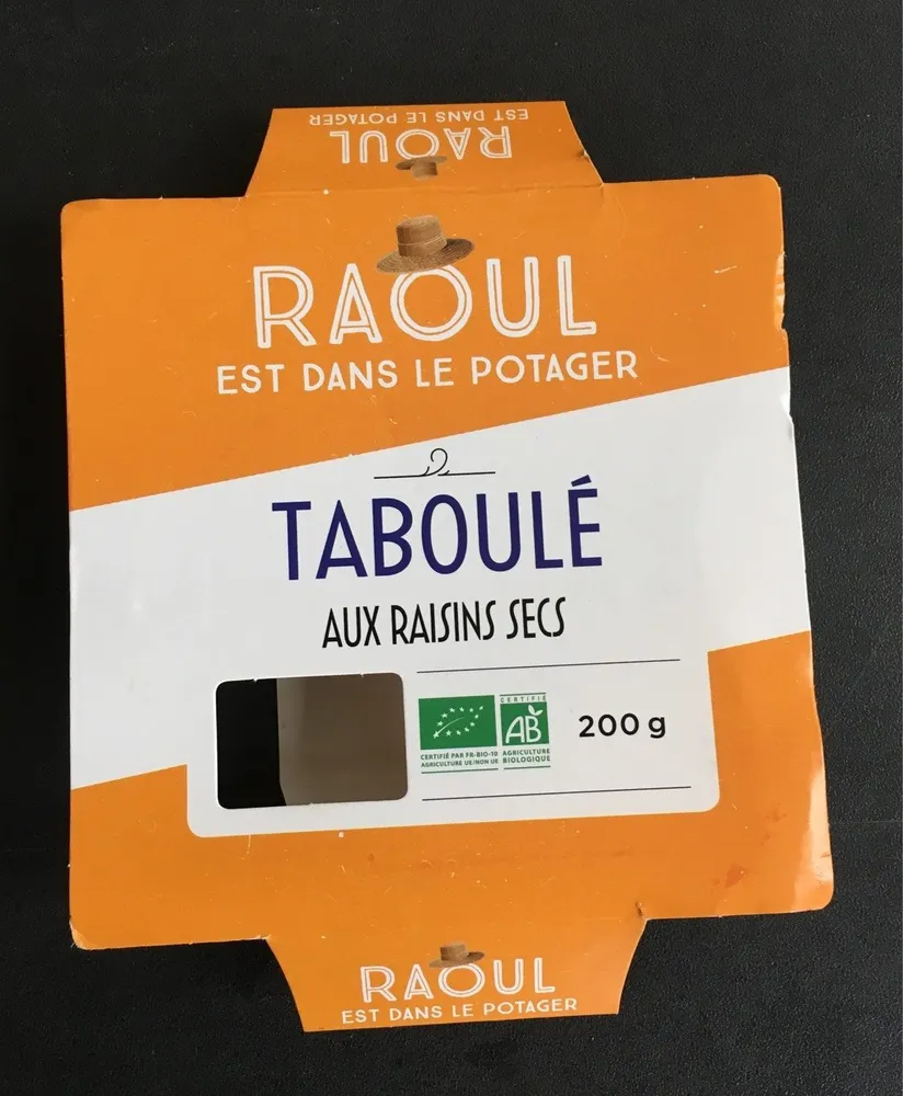 Taboulé aux raisins secs
